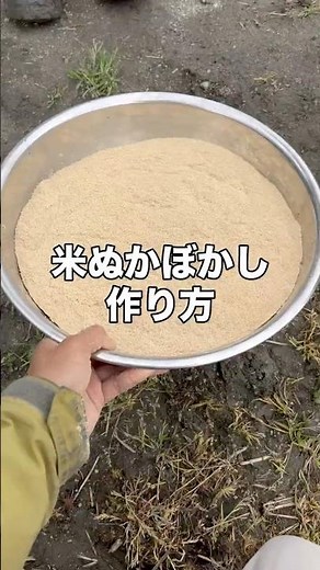 I tried making fertilizer with rice bran.