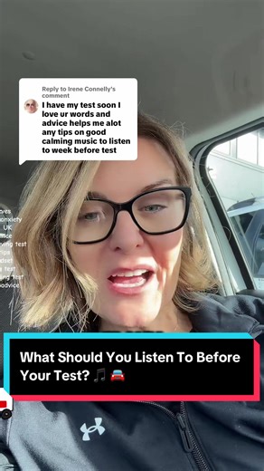 Replying to @Irene Connelly riving test coming up and the nerves are kicking in? 😅 Music can genuinely calm your nervous system before your test. Slower tempo = slower breathing = steadier hands on the wheel. I’ve shared a few of my favourites — but I’d LOVE to know what you listen to before something big? Drop your calming songs below 👇 Let’s build the ultimate pre-test playlist for learners everywhere 💛 Remember: Calm driver = better decisions. Better decisions = better drive. You’ve got th