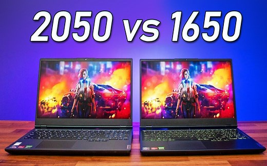 GTX 1650 4G（50W移动端 GDDR6显存）vs RTX 2050 4G（45W移动端） 笔记本显卡对比（1080P分辨率测试）