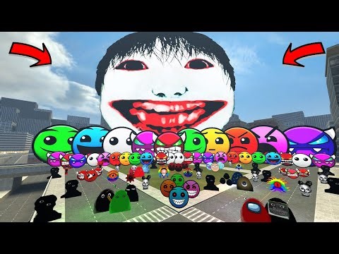 Furious Angry Munci Family & Gigant Yoshie & Sprunki, Geometry Dash Family Nextbot in Gmod