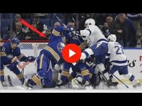 Buffalo Sabres vs Tampa Bay Lightning First Period Fights & Scrums | 2026 NHL Highlights