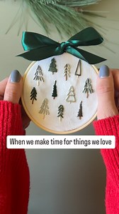 Bring a moment of relaxation to the busy holiday season by cozying up with an embroidery project It’s the perfect reset after a busy day Comment HOLLY to shop our Christmas patterns for ornaments, sweaters, sweatshirts, and more! | Little Hooligans Embroidery