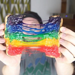 75K views · 1.4K reactions | The Secret Of The Rainbow Grilled Cheese 索 | Threadbanger | Facebook