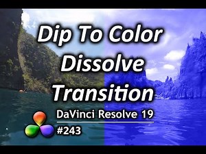 DaVinci Resolve Tutorial: How To Add a Dip To Color Dissolve Transition