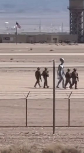 😱 Viral footage released showing an actual Alien in Area 52 #alien | navsinta