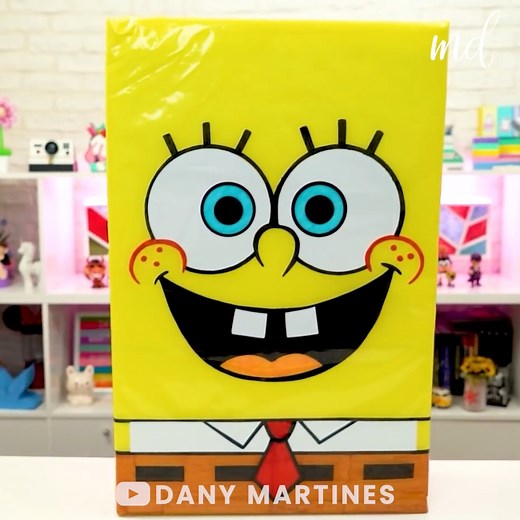 53K views · 427 reactions | How to make a paper squishy SpongeBob  | MetDaan DIY | Facebook