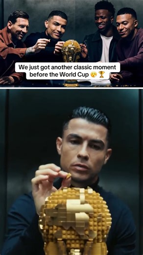 LEGO really pulled together Ronaldo, Messi, Vinicius and Mbappé 🤩 (via LEGO)