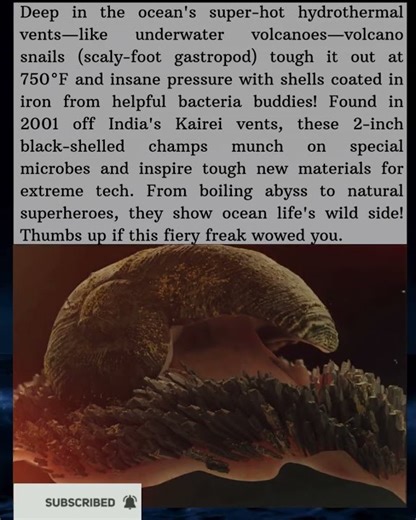 Volcano Snails' Iron Armor Thrives in Hellish Depths!