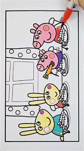 Peppa Pig Drawing and Coloring, 580 #drawing #peppapig #peppapigcoloring #peppapigdrawing #coloring