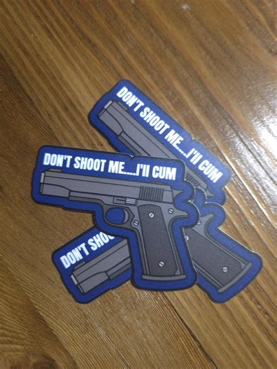 Adult Novelty Gun Sticker, Dont Shoot Me...i'll Cum, Dark Humor Tactical Decal,funny Edgy Sticker | 18  Only - Etsy