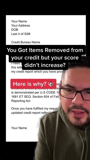 Getting negative items removed from your credit is not enough to boost your credit score #creditscore #paymenthistory #creditmix #creditusage #creditutilization #creditcardhacks #creditrepair #credittips #credithelp #creditbuilding #fyp | The Financial ER | Facebook