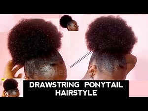 How To Make Afro Ponytail/Packing gel Hairstyle on your Hair...