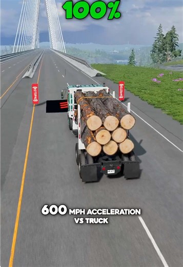 Ultimate Acceleration Test: 600 MpH Truck in BeamNG