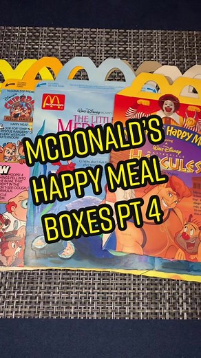 Exploring McDonald's Happy Meal Boxes with Chip N Rescue Rangers and more | Nostalgic 90s Toys