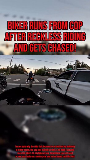 1.9K views · 2.2K reactions | Biker Runs From Cop After Reckless Riding And Gets Chased! | @wopontwo #motorcycle #cop #police | r6.goon | Facebook