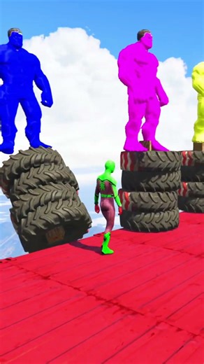 GTA 5 Epic Water Ragdolls Spiderman Purple Ball Fails #5 #shorts #gta5