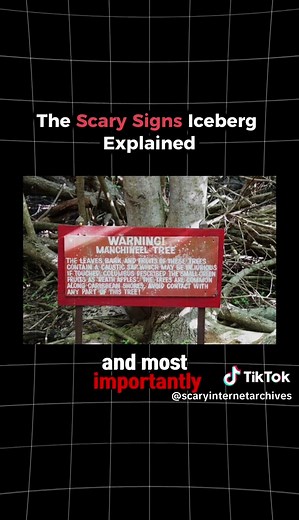 Understanding Scary Signs: An Iceberg Explanation