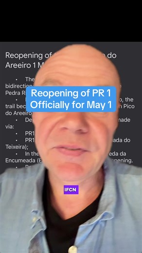 PR1 Vereda do Areeiro Trail Reopens May 1, 2026