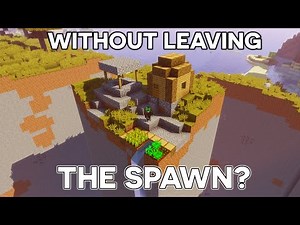 Beating Minecraft Without Leaving SPAWN - A World FIRST Minecraft Seed Discovery!