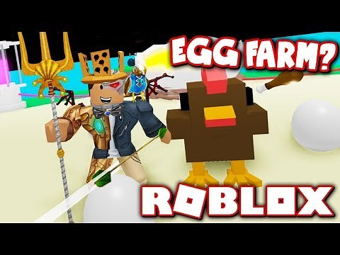*NEW* EGG FARM SIMULATOR!! HATCH CHICKENS BY... HUNTING CHICKENS?! (Roblox)