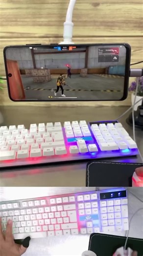 Quinton Keyboard Combo Mouse Set USB kabel Gaming full size 104key untuk pc laptop Led Lampu Computer Plastic Komputer keyboard usb