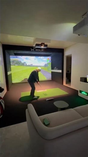 X Golf Simulator At Home! Luxury KNX Smart Home Feature
