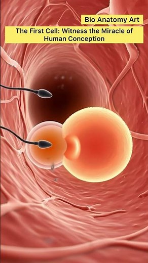 The First Cell: Witness the Miracle of Human Conception | Bio Anatomy Art | Gut Health