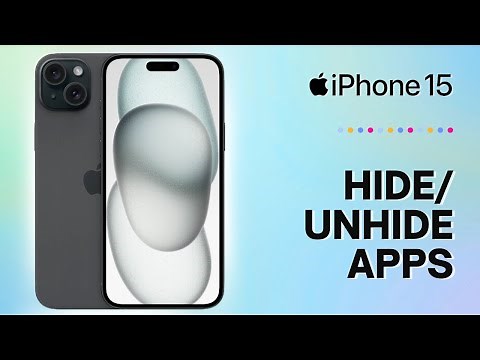 How to Hide/Unhide Apps on iPhone 15