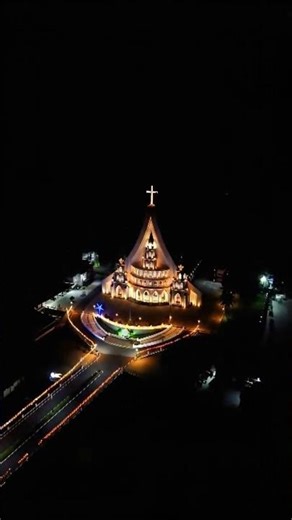St. Sebastian's Syro-Malabar Church, Koodaranhi #kozhikode #nightview #status #shorts #live #travel💥