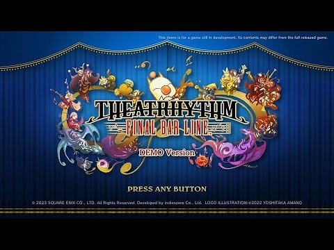 THEATRHYTHM FINAL BAR LINE (Demo) - 50 Minute Gameplay [Switch]