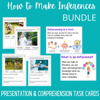 How to Make Inferences Bundle - PowerPoint Presentation & Task Cards