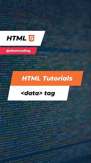 HTML data tag #html #html5 #htmltutorial #frontend #coding