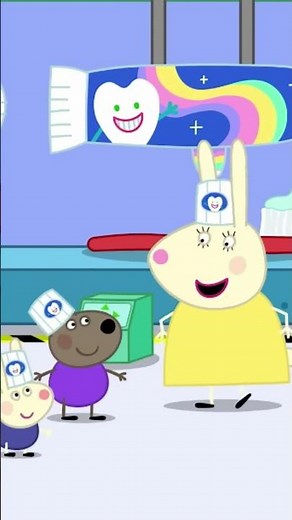 Peppa Pig & Friends Play Toothpaste Game! 🪥 #peppapig #shorts