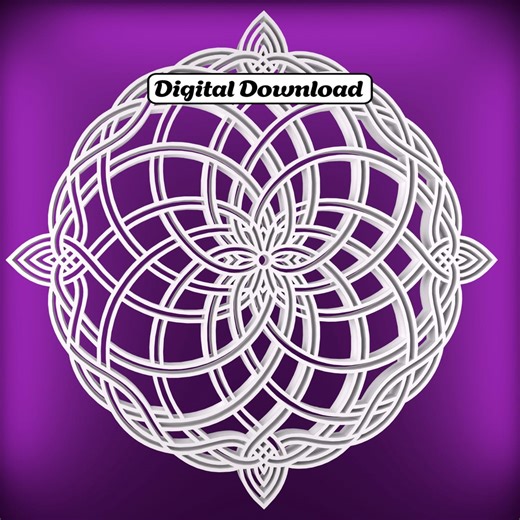 Mandala STL 3D Print Coaster Trivet, 10 Designs SVG, Centerpiece Table Decor, Celtic Collection - Etsy