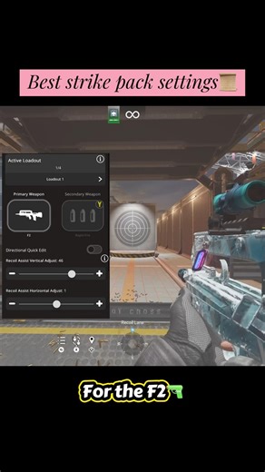 Best ￼#strikepack settings for F2📜 #gaming #rainbowsix #console