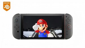 【Blender】硬表面布线建模Switch2模型+材质+打光全流程