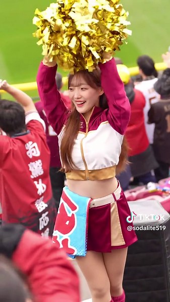 東北開幕戦 東北ゴールデンエンジェルス OUKAさん 初回マルチテーマ #ouka10 #東北ゴールデンエンジェルス #楽天イーグルス #チアリーダー #応援歌
