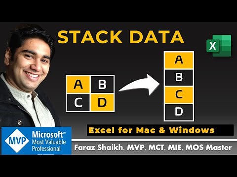 Stack Data In Excel Using Dynamic Arrays (Excel for Mac & Windows)