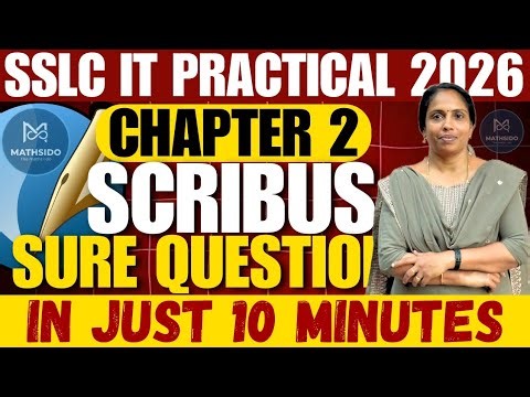 SSLC IT Practical Exam 🔥 😮‍💨🫵| Scribus Chapter 2 | Important & Model Questions | IT❤️
