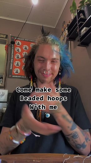 Creating Native Beaded Hoop Earrings Tutorial