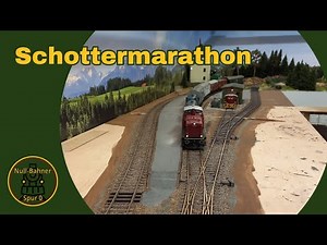 Schottermarathon mit tragischem Ende / Spur 0 / Modelleisenbahn