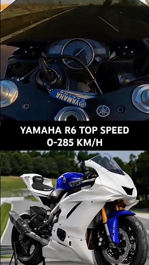Yamaha R6 top speed 😰 | 0-285 km/h acceleration