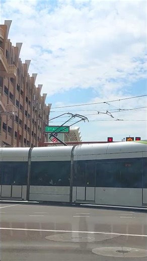 Valley Metro light rail going through downtown Phoenix