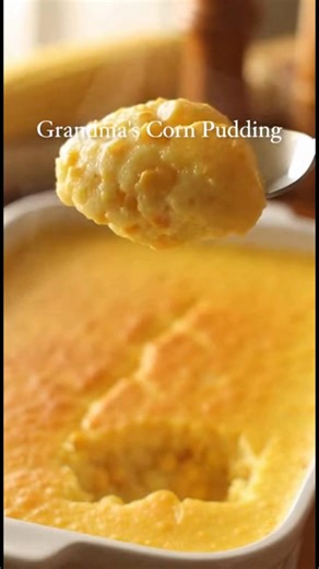 2.3K views | Grandma's Corn Pudding Ingredients 5 large eggs ⅓ cup butter, melted and slightly cooled ¼ cup white sugar ½ cup milk ¼ cup cornstarch 1 (15.25 ounce) can whole kernel corn, drained 2 (14.75 ounce) cans cream-style corn #GrandmasCornPudding #ComfortFood #FamilyRecipes #HomeCooking #CornPuddingLove #SouthernDelight #FoodieFavorites #RecipeOfTheDay #CulinaryTraditions #TasteOfHome | Emily Cooking | Facebook