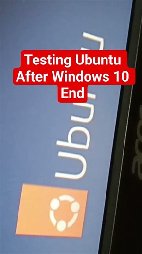 testing Ubuntu After Windows 10 end #shortsfeed #shorts #ytshorts #ubuntu #windows10end #linux