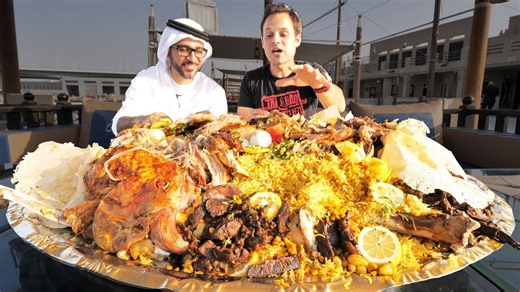 A whole camel was steamed for 6 hours - then the feast finally began