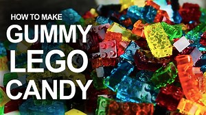 Make your own edible and stackable LEGO Gummy candy #LEGO #DIY