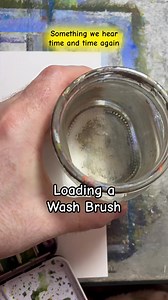 A Wash brush is Barry’s favourite watercolour brush, especially ones with a point. But how do you use them effectively? Here Barry shows you how, and the key is really getting them wet. | The Artery Art Shop and Classes