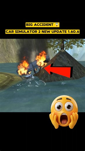 Big Accident 😱 | car simulator 2 new update 1.60.6 | #carsimulator2 #shorts