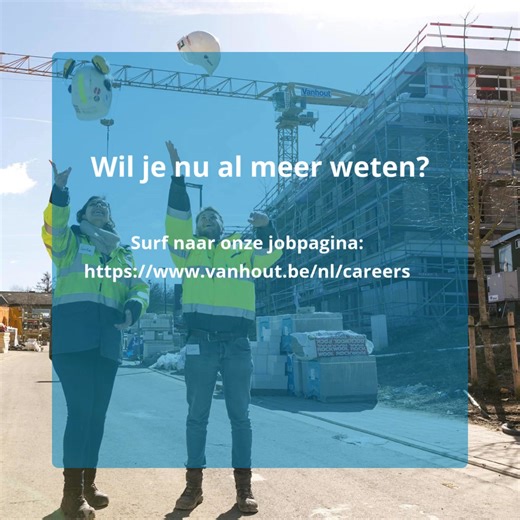 🎓 Van student. → Naar ingenieur in de praktijk. Studenten van KU Leuven - Campus De Nayer/@Campus De Nayer Thomas More, wij zijn aanwezig op de jobbeurs. Bij Groep Vanhout investeren we bewust in jong talent via: 🔹 Stages 🔹 Eindwerken 🔹 Bachelor- & masterproeven Geen theorie alleen. Wél meewerken op werven. Wél leren van ervaren ingenieurs. Wél impact maken in echte projecten. Ben jij nog volop aan het studeren? Dan is dit jouw moment om ervaring op te doen in de bouwsector. Zoek je een job?